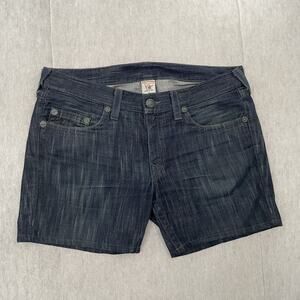 True Religion Shorts Adult 38 Blue Jean Bobby Denim Made In USA Mens